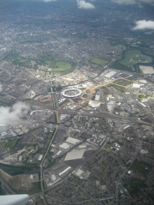 Vista do avião - it's London, baby!